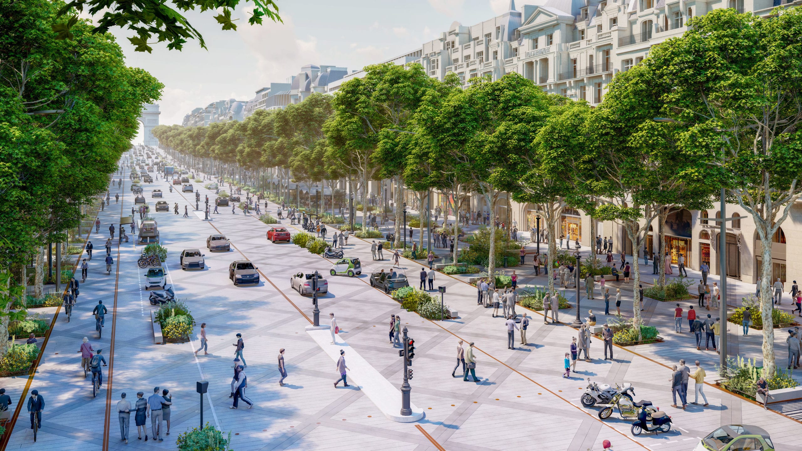 Les Champs-Elysées feront peau neuve d’ici à 2030