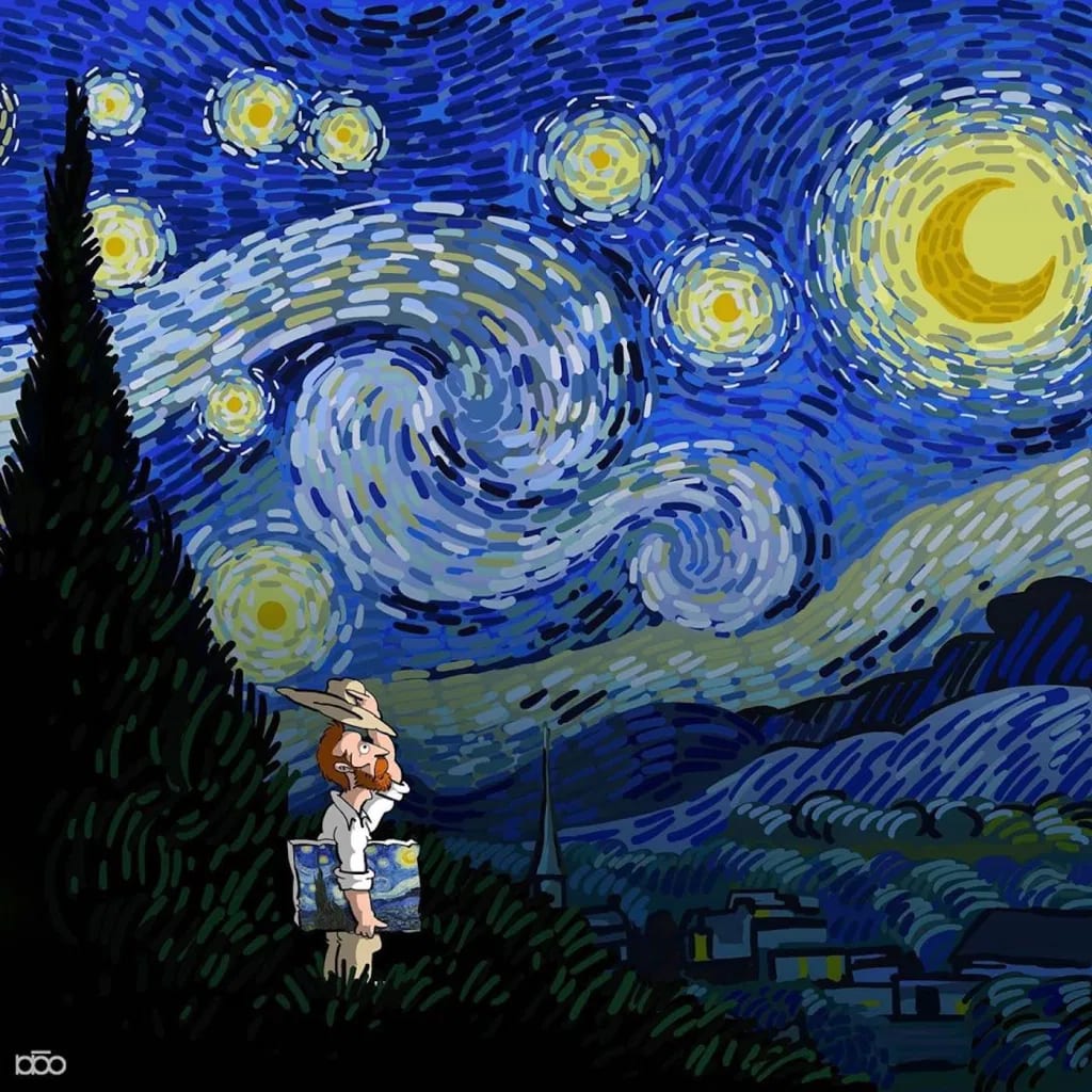 L'artiste Alireza Karimi Moghaddam vous fait découvrir un nouveau Van Gogh