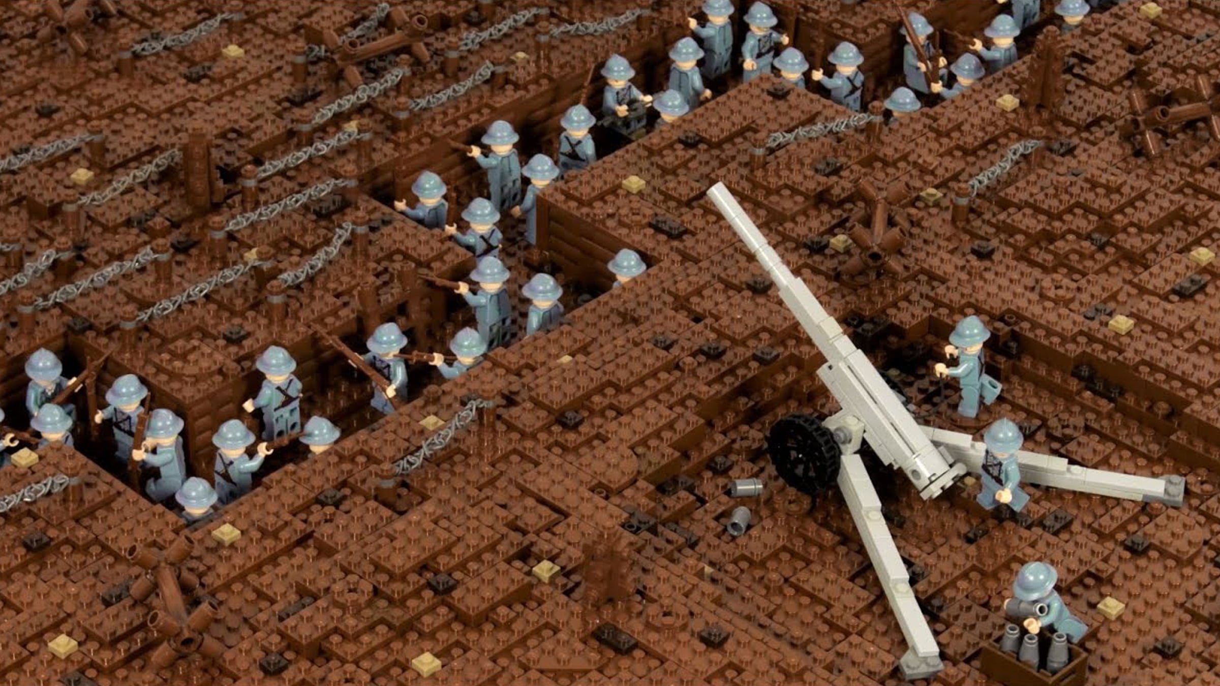 Extrait de la vidéo de reconstitution histoire en LEGO de la bataille de Verdun