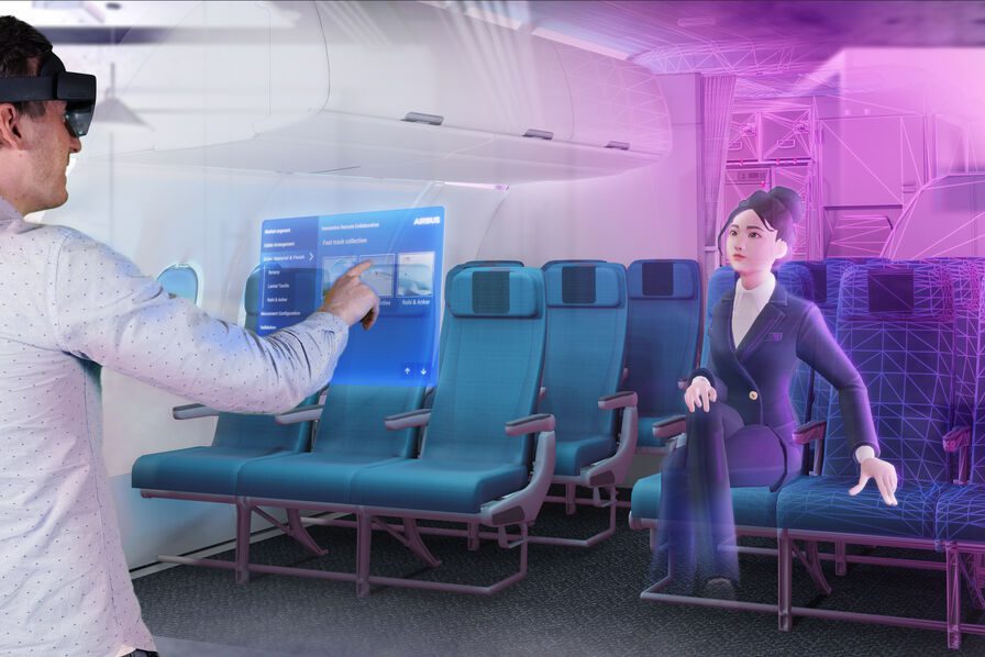 Airbus va permettre à ses clients de personnaliser les cabines d'avion grâce à la réalité mixte